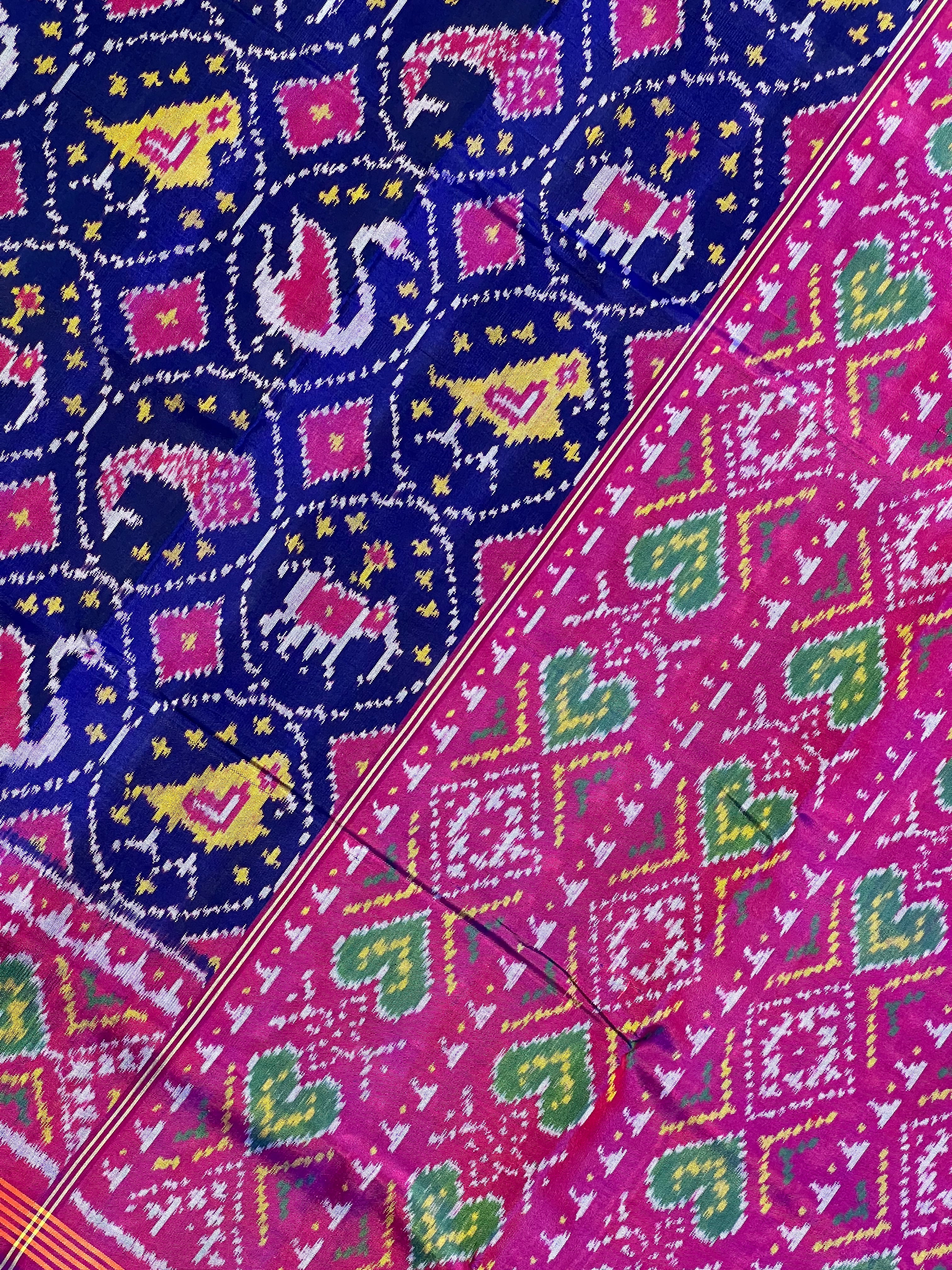 Motif Design Handwoven Patola Silk Saree