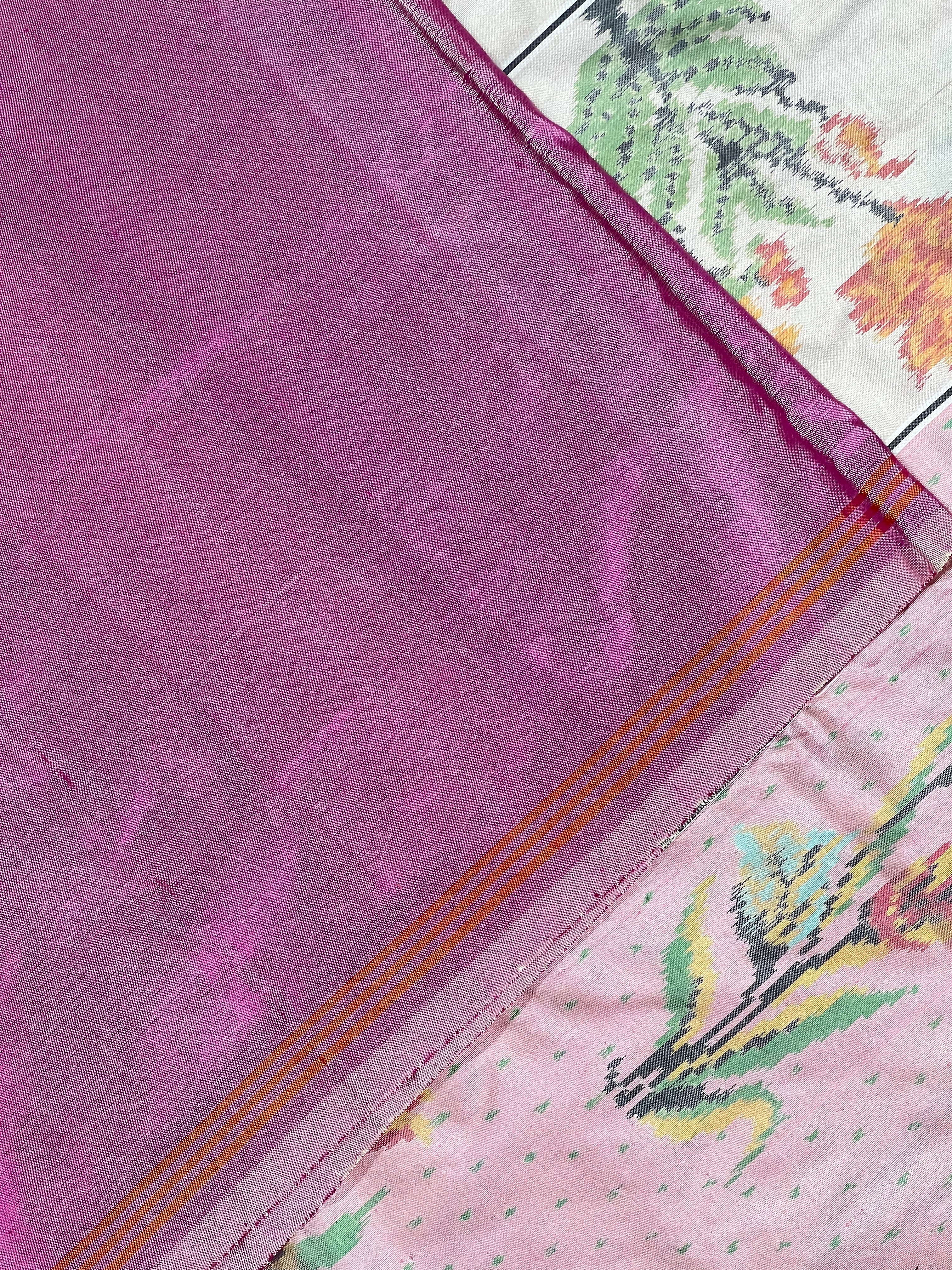 Exclusive Flower Design Handwoven Patola Silk Saree