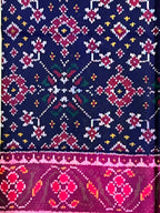 Navratna Traditional Design Handwoven Patola Silk Saree