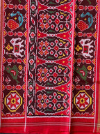 Orange Exclusive Design Handwoven Patola Silk Saree