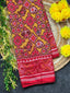 Yellow Fusion Design Handwoven Patola Silk Saree