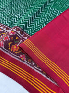 Laheriya Design Handwoven Patola Silk Saree