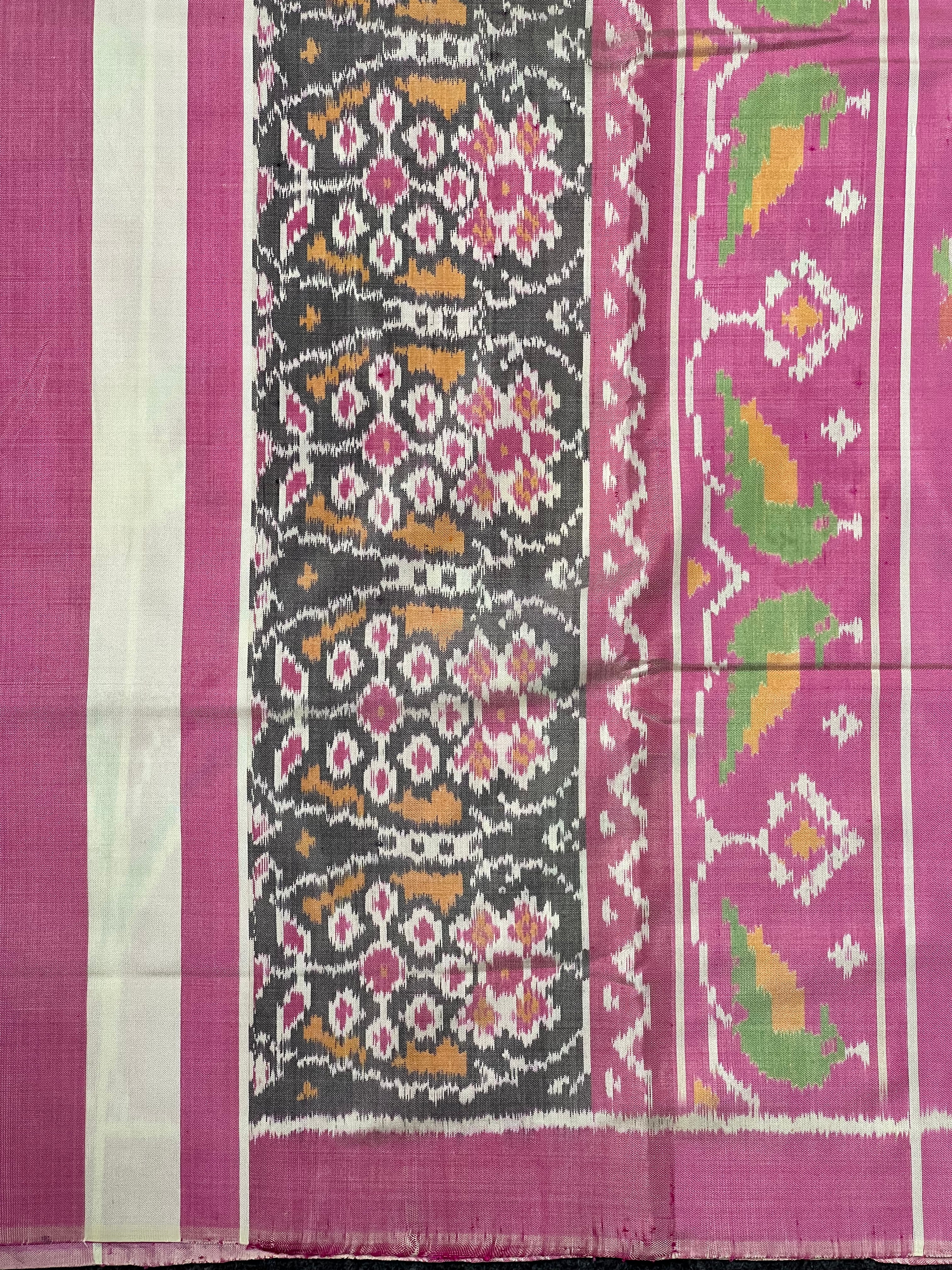 Flower Design Handwoven Patola Silk Saree