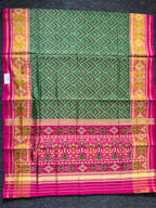 Green Fancy Design Handwoven Patola Silk Saree