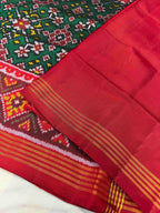 Green Navratna Design Handwoven Patola Silk Saree