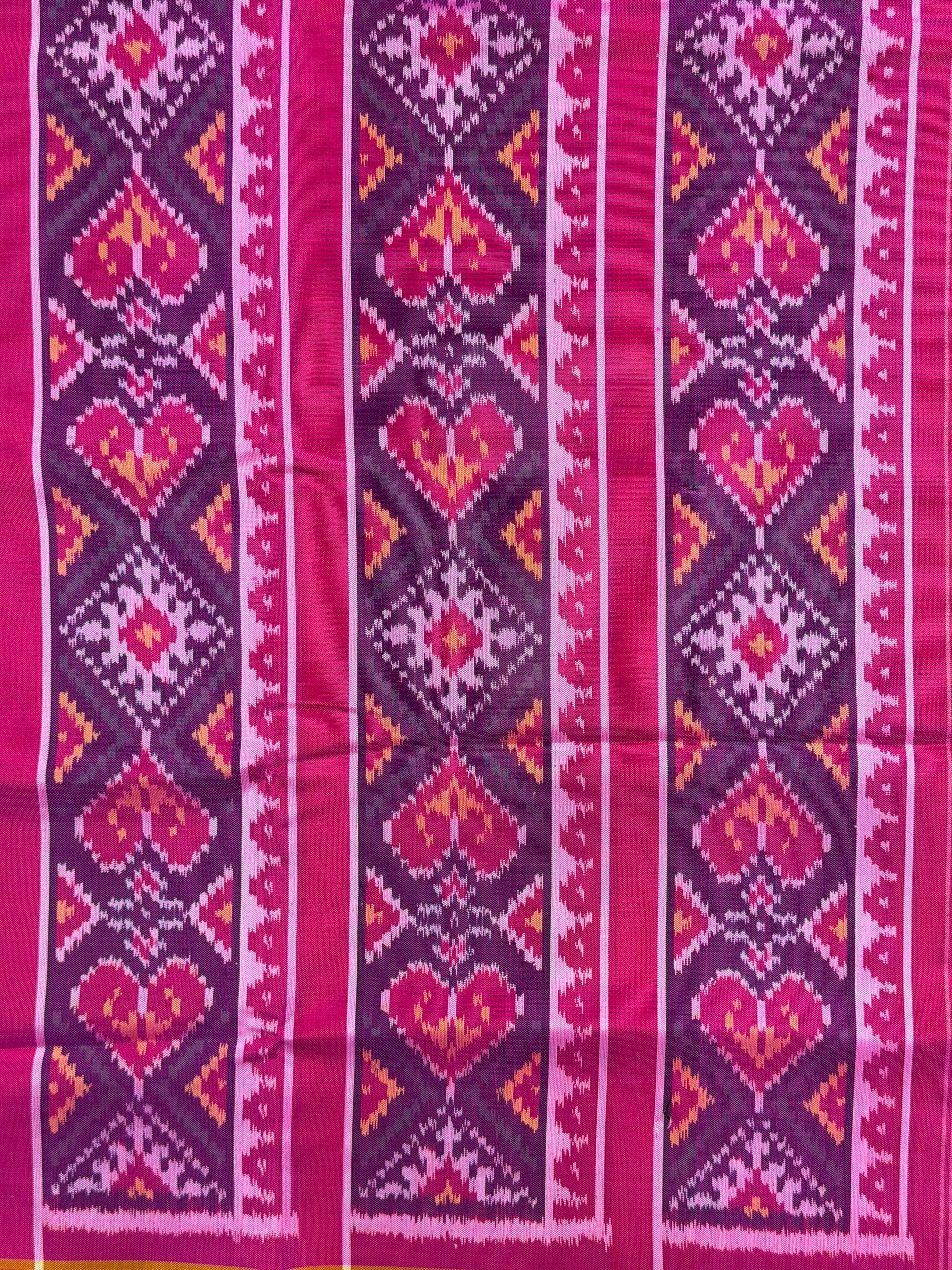 Narikunj Traditional Design Handwoven Patola Silk Saree