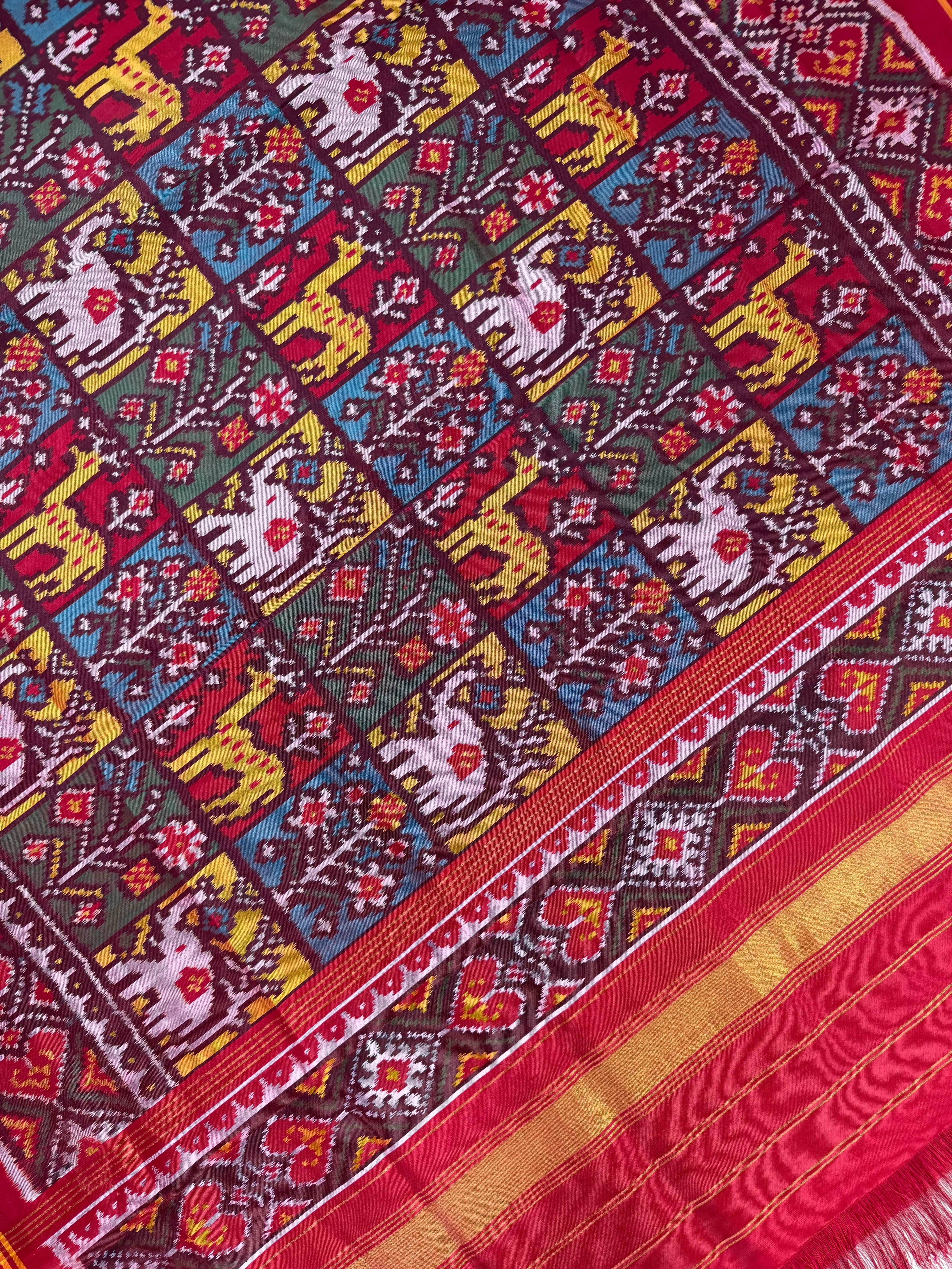Exclusive Motifs Handwoven Patola Dupatta Secondary image