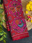 Pink Color Big Motif Design Handwoven Patola Silk Saree
