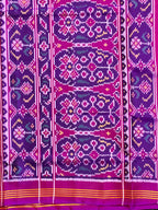 Elephant Motif Design Handwoven Patola Silk Saree