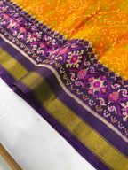 Navratna Traditional Design Handwoven Patola Silk Saree