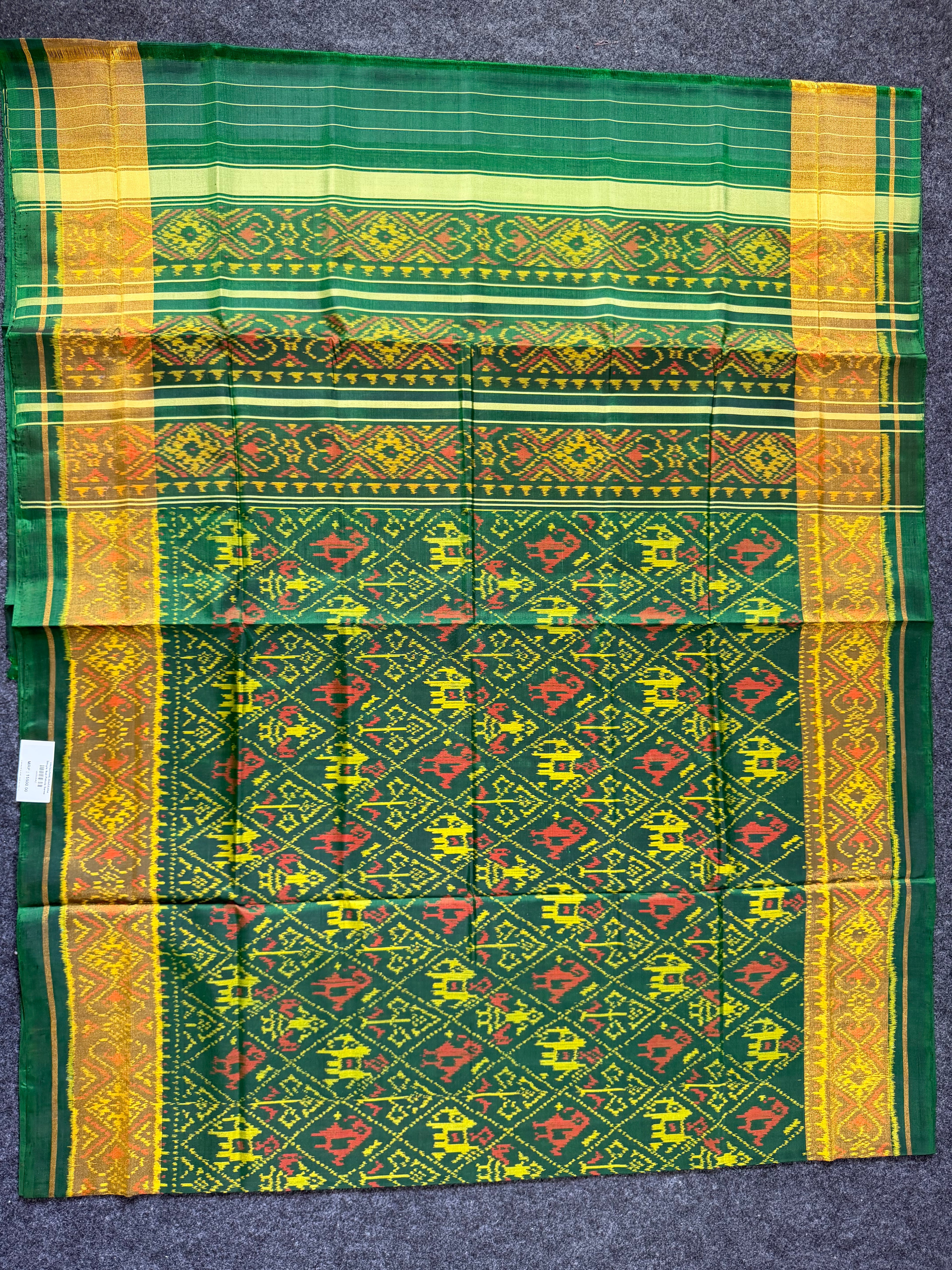Narikunj Traditional Design Handwoven Patola Silk Saree