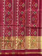 Manekchowk Traditional Design Handwoven Patola Silk Saree