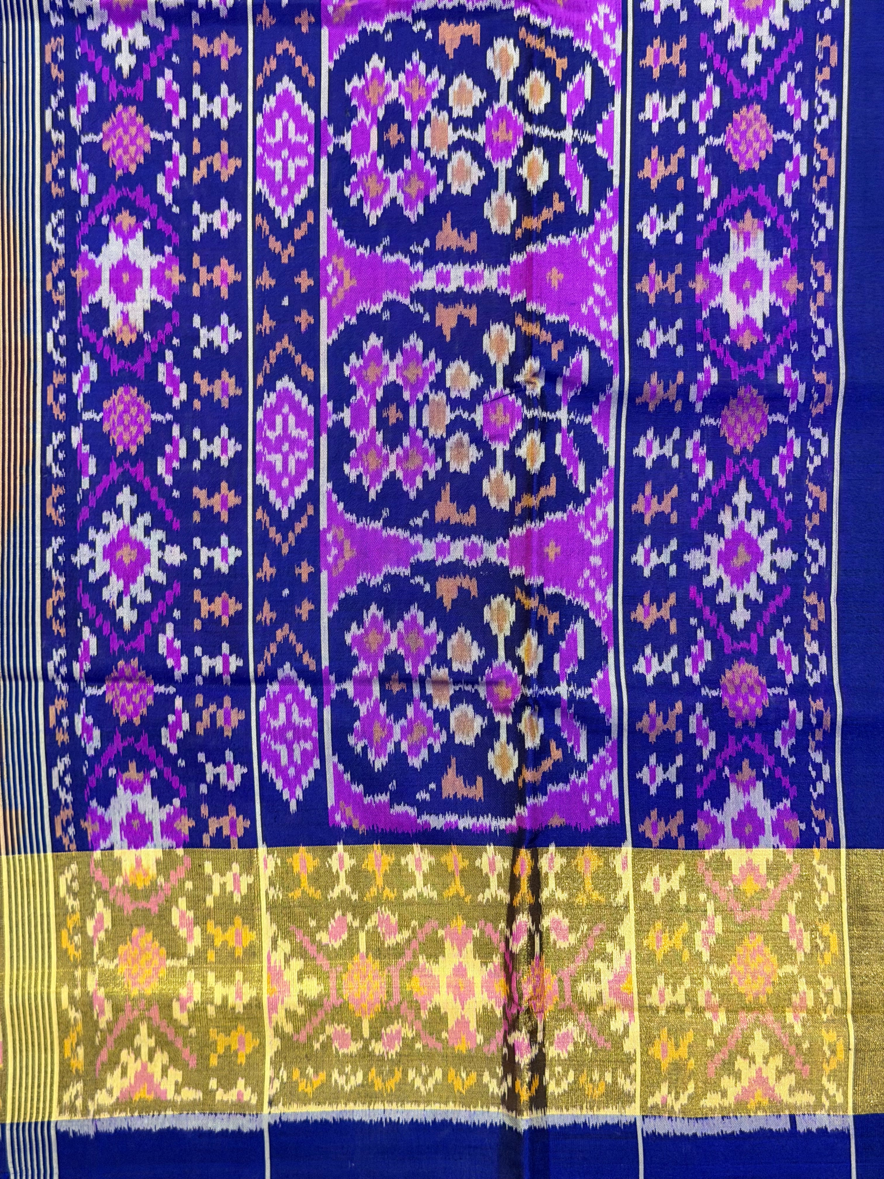 Fancy Design Handwoven Patola Silk Saree