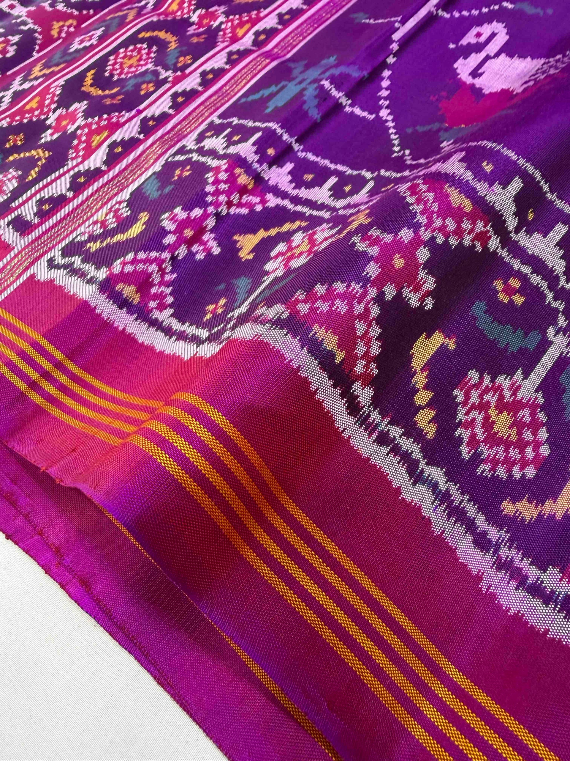 Exclusive Fancy Design Handwoven Patola Silk Saree