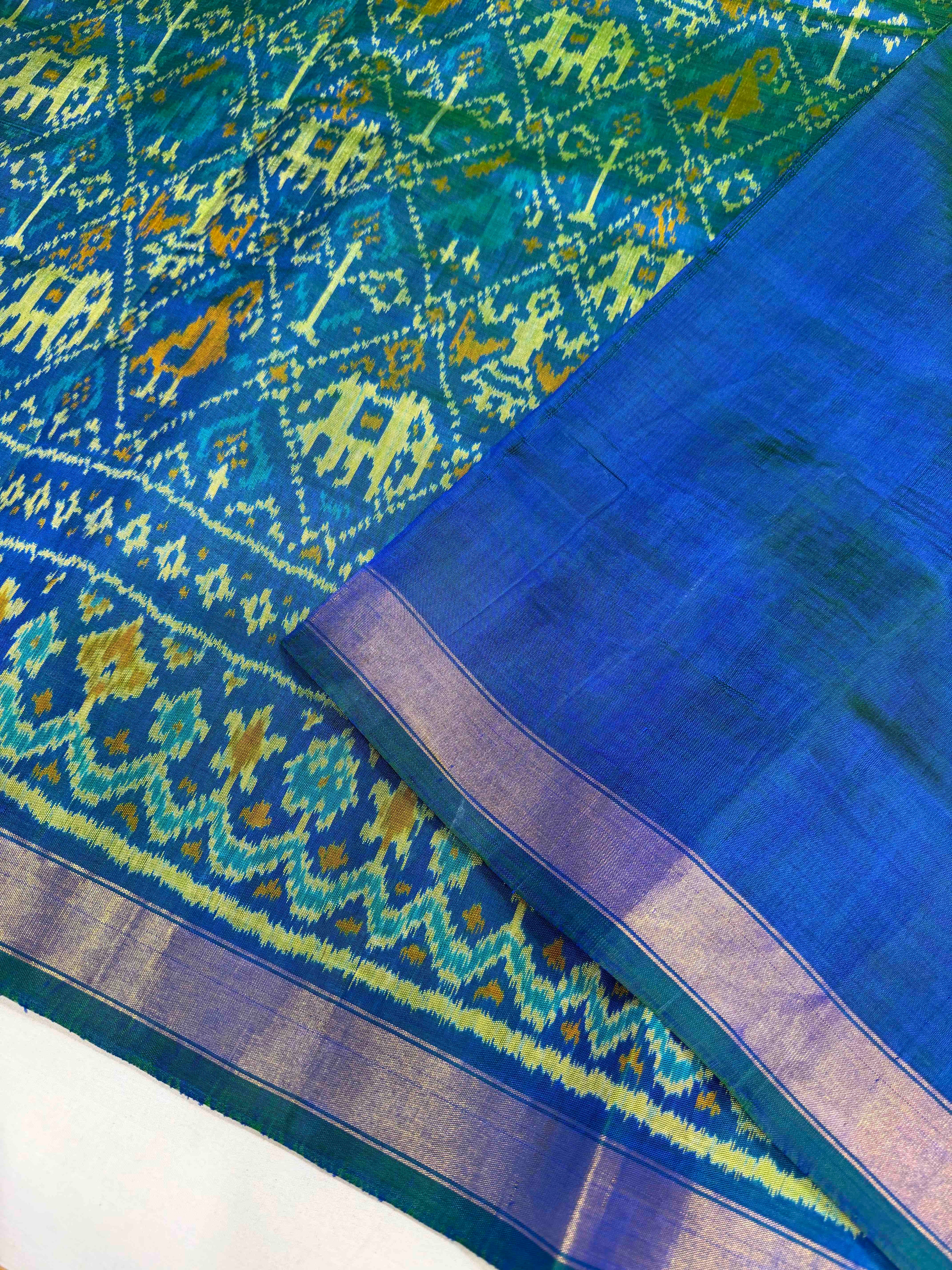 Narikunj Design Handwoven Patola Silk Saree