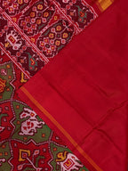 Handwoven Patola Silk Saree Elephant Designer