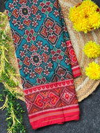 Navratna-Manekchowk Traditional Design Handwoven Patola Silk Saree