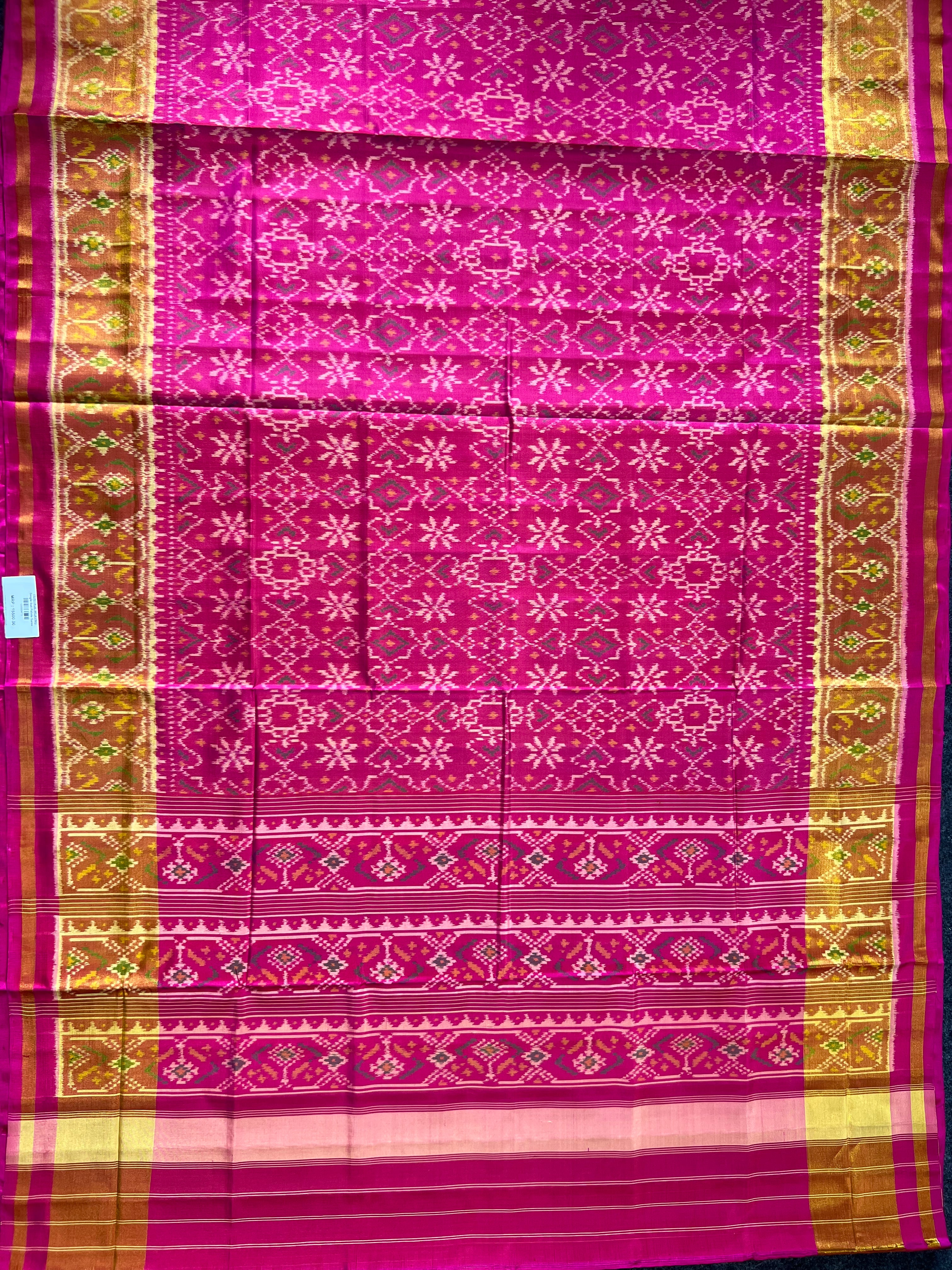 Fusion Design Handwoven Patola Silk Saree