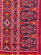 Blue Manekchok Traditional Design Handwoven Patola Silk Saree