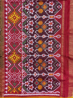 Manekchok Design Handwoven Patola Silk Saree