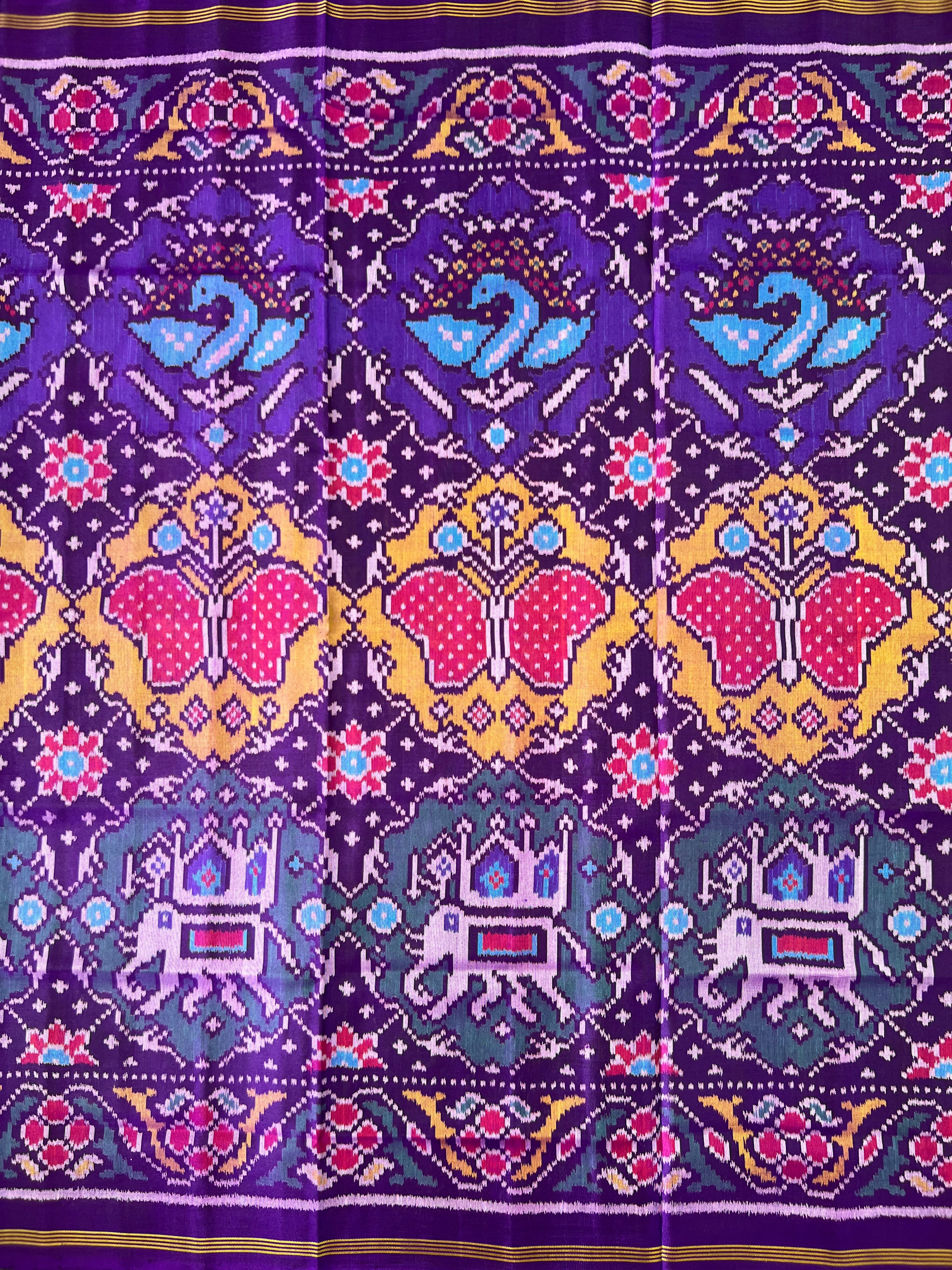 Exclusive Big Motif Design Handwoven Patola Dupatta