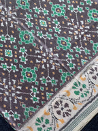 Navratna Traditional Design Handwoven Patola Silk Saree