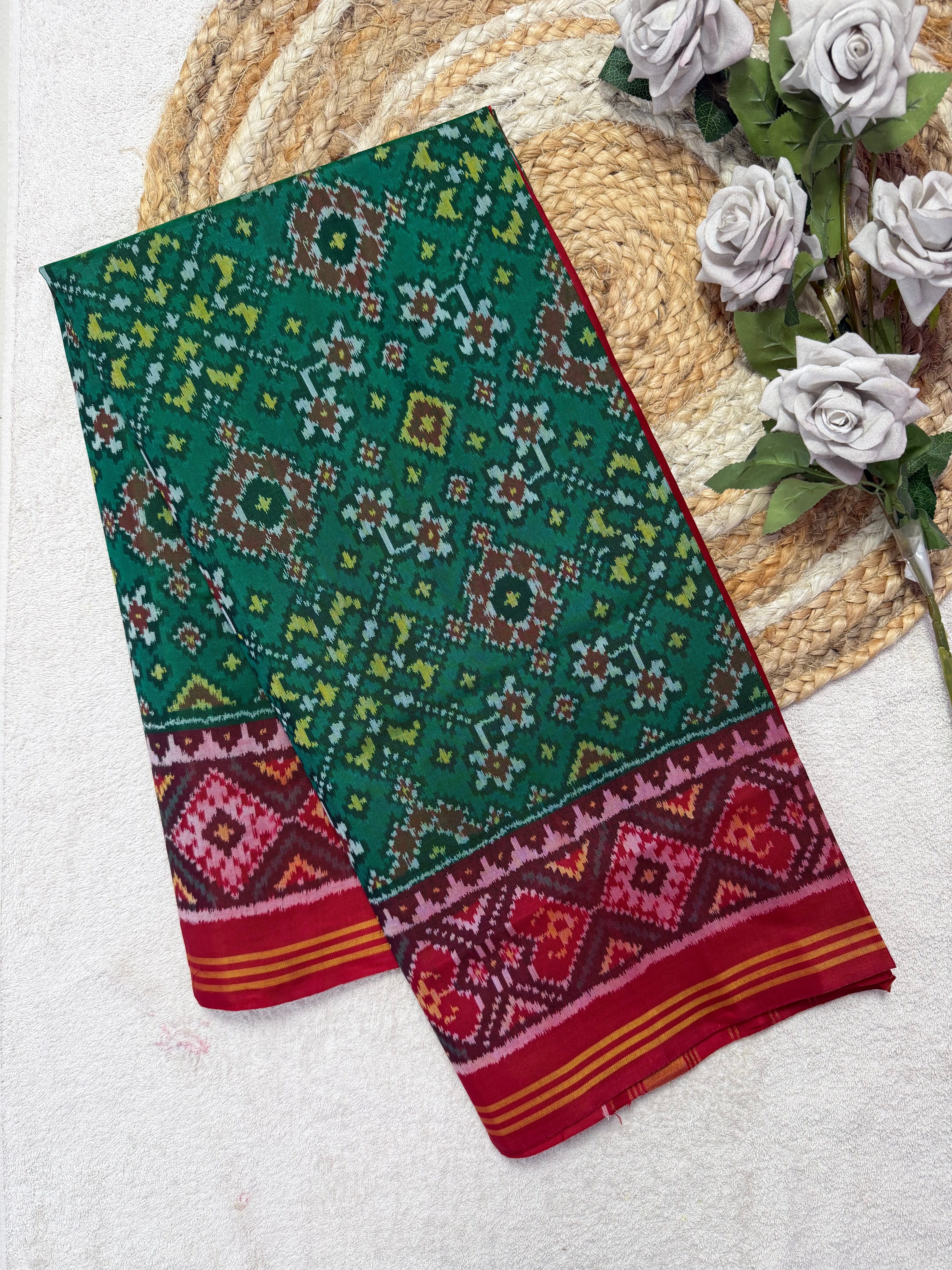 Navratna Traditional Design Handwoven Patola Dupatta Main image