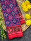 Pan-Chanda Traditional Design Handwoven Patola Silk Saree