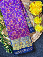 Fancy Design Handwoven Patola Silk Saree