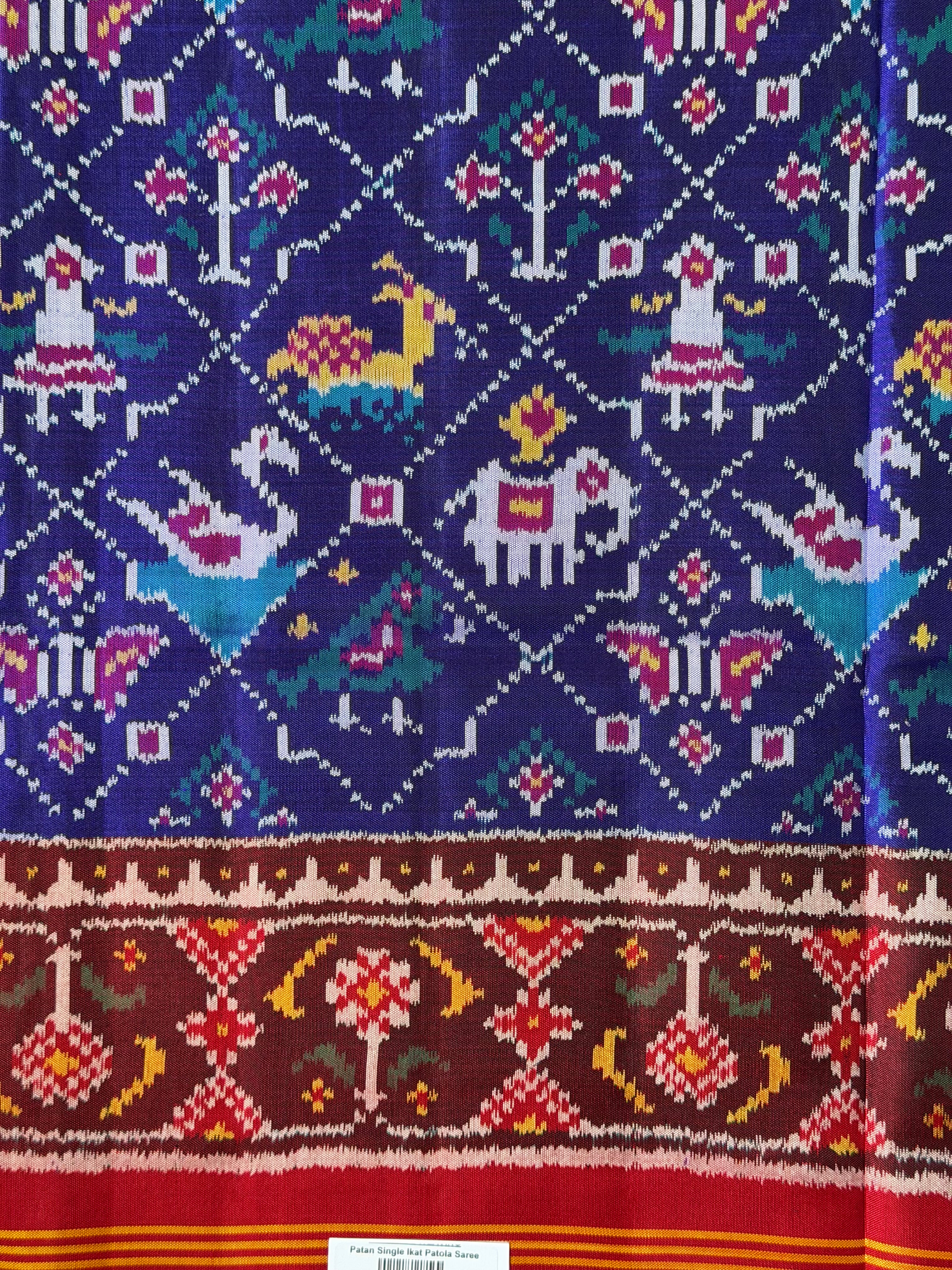 Exclusive Motif Design Handwoven Patola Silk Saree
