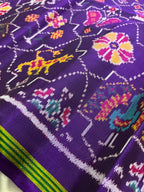 Six Motifs Design Handwoven Patola Silk Saree