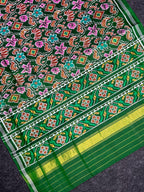 Exclusive Flower Design Handwoven Patola Silk Saree