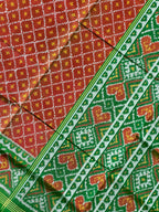 Buttonful Traditional Design Handwoven Patola Silk Saree