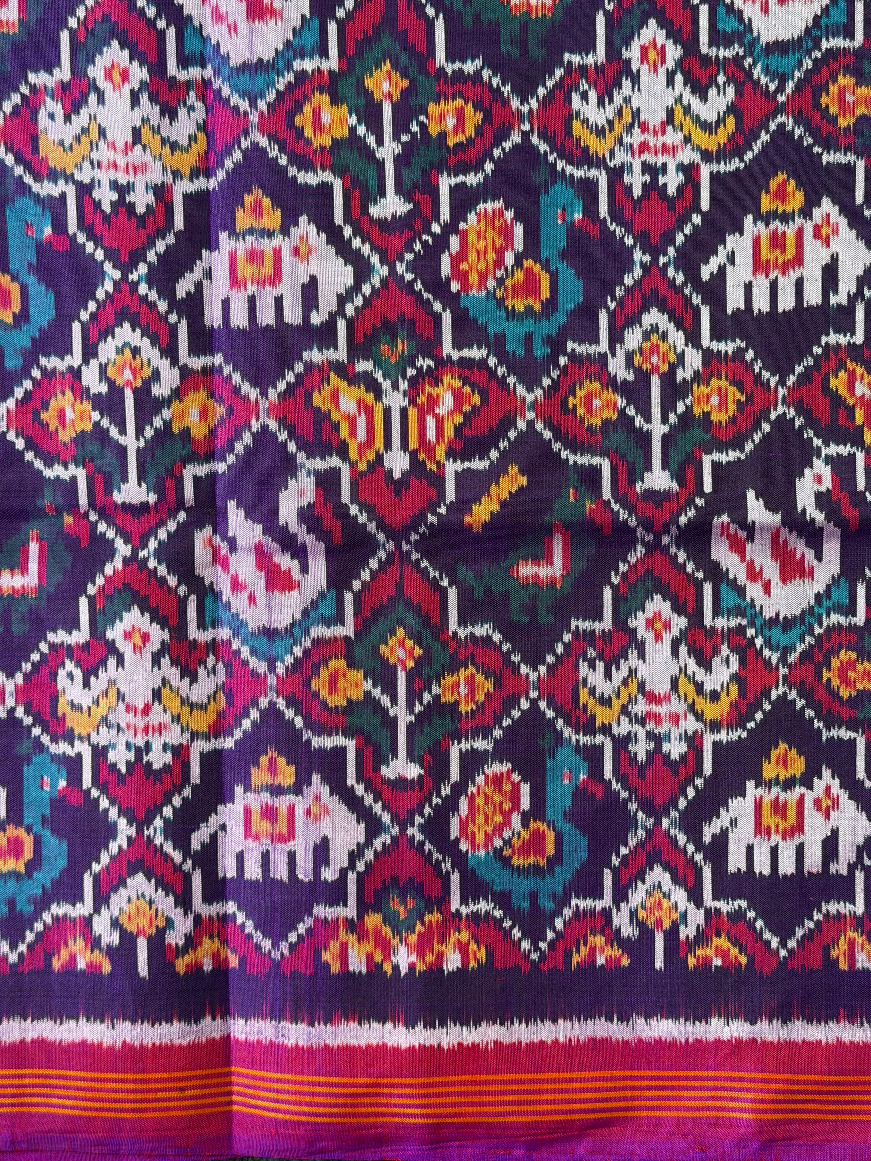 Motif Design Handwoven Patola Silk Saree