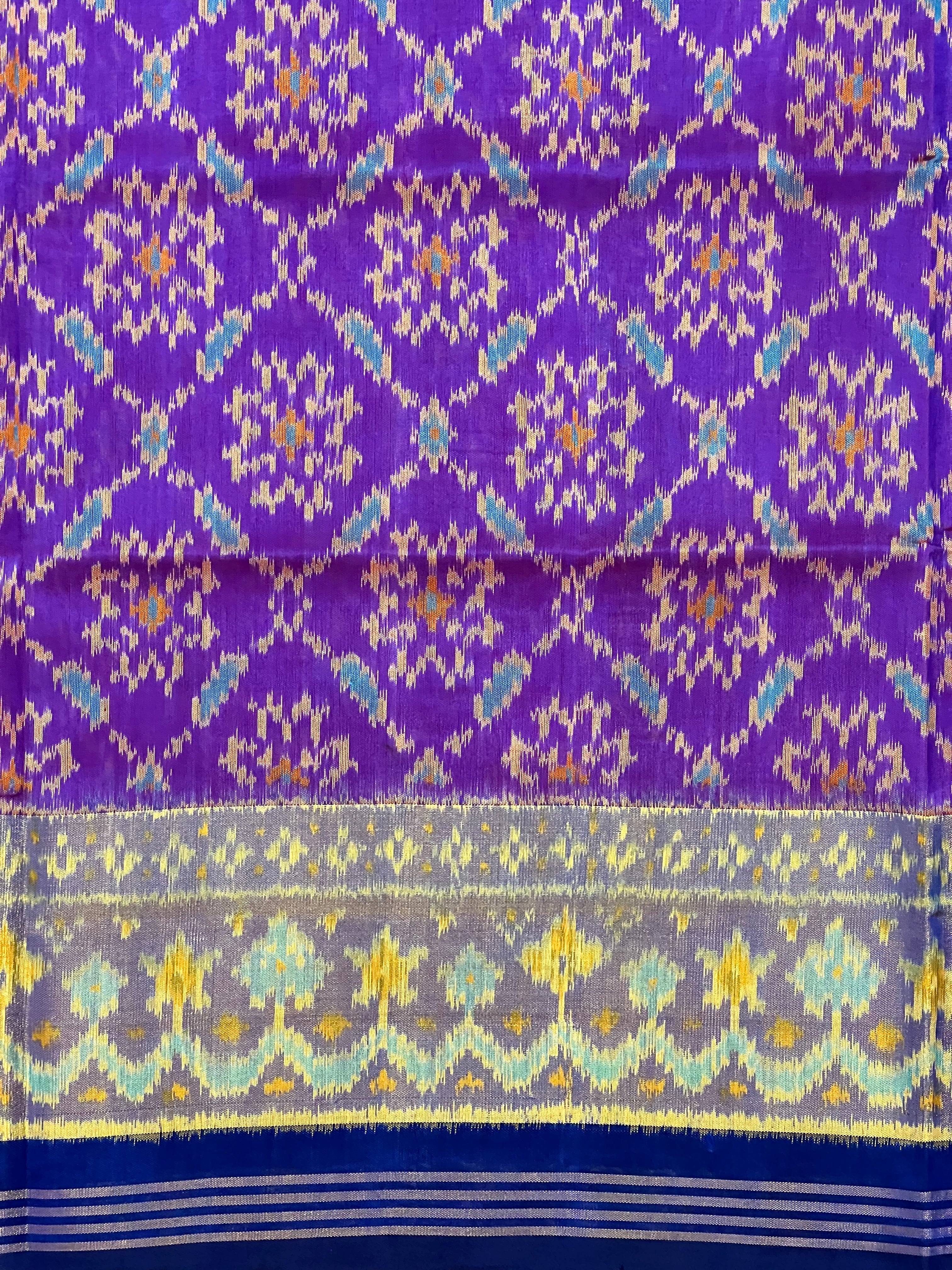 Fancy Design Handwoven Patola Silk Saree