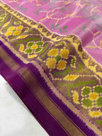 Flower Design Handwoven Patola Silk Saree