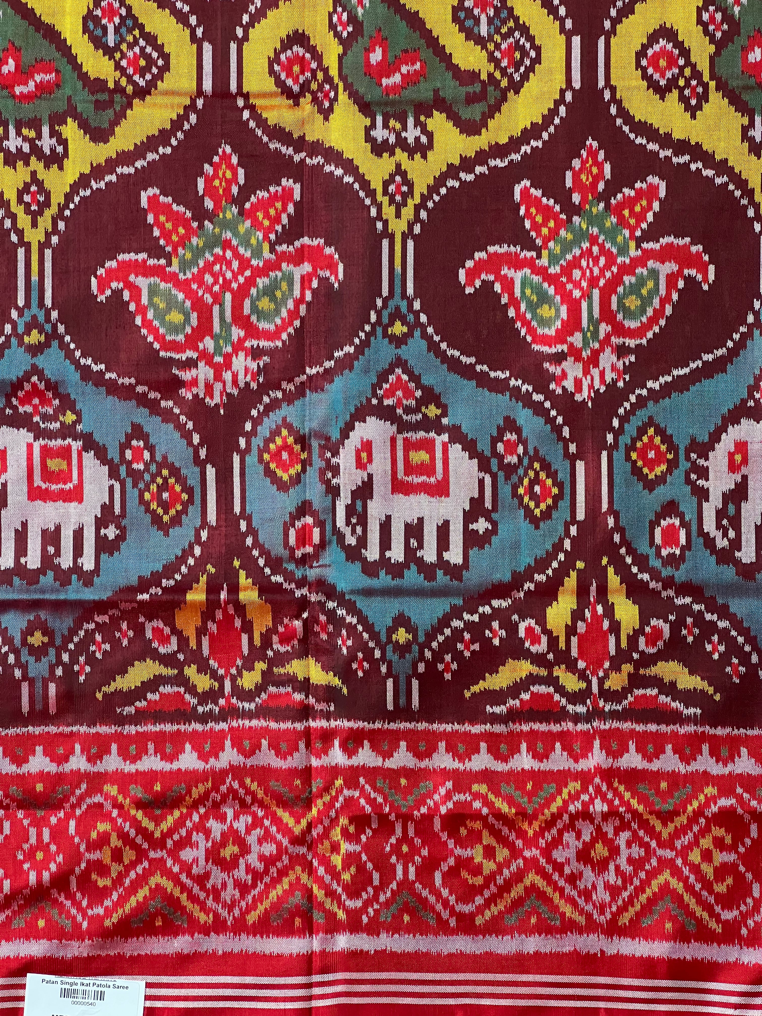 Motif Exclusive Design Handwoven Patola Silk Saree