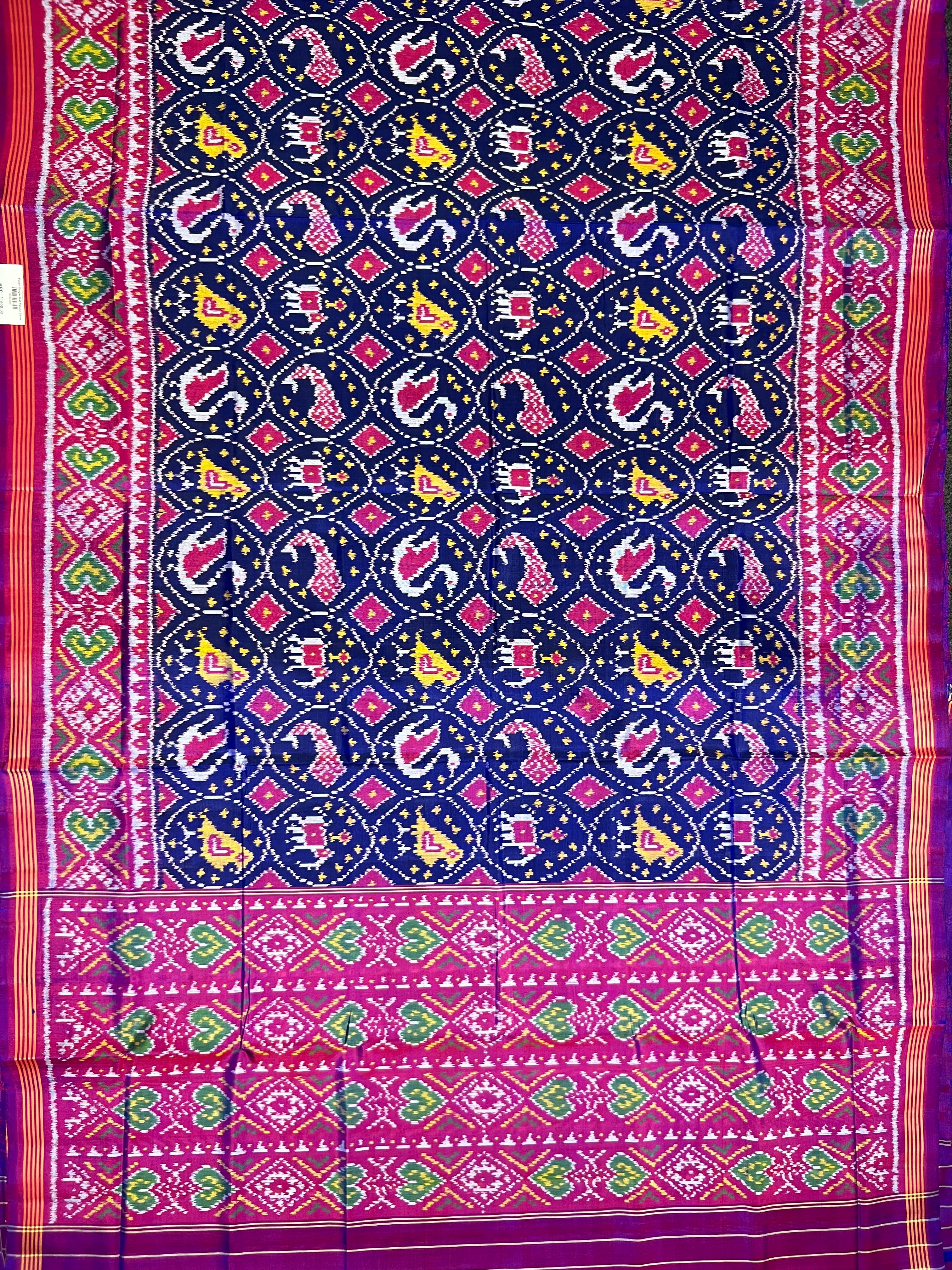 Motif Design Handwoven Patola Silk Saree
