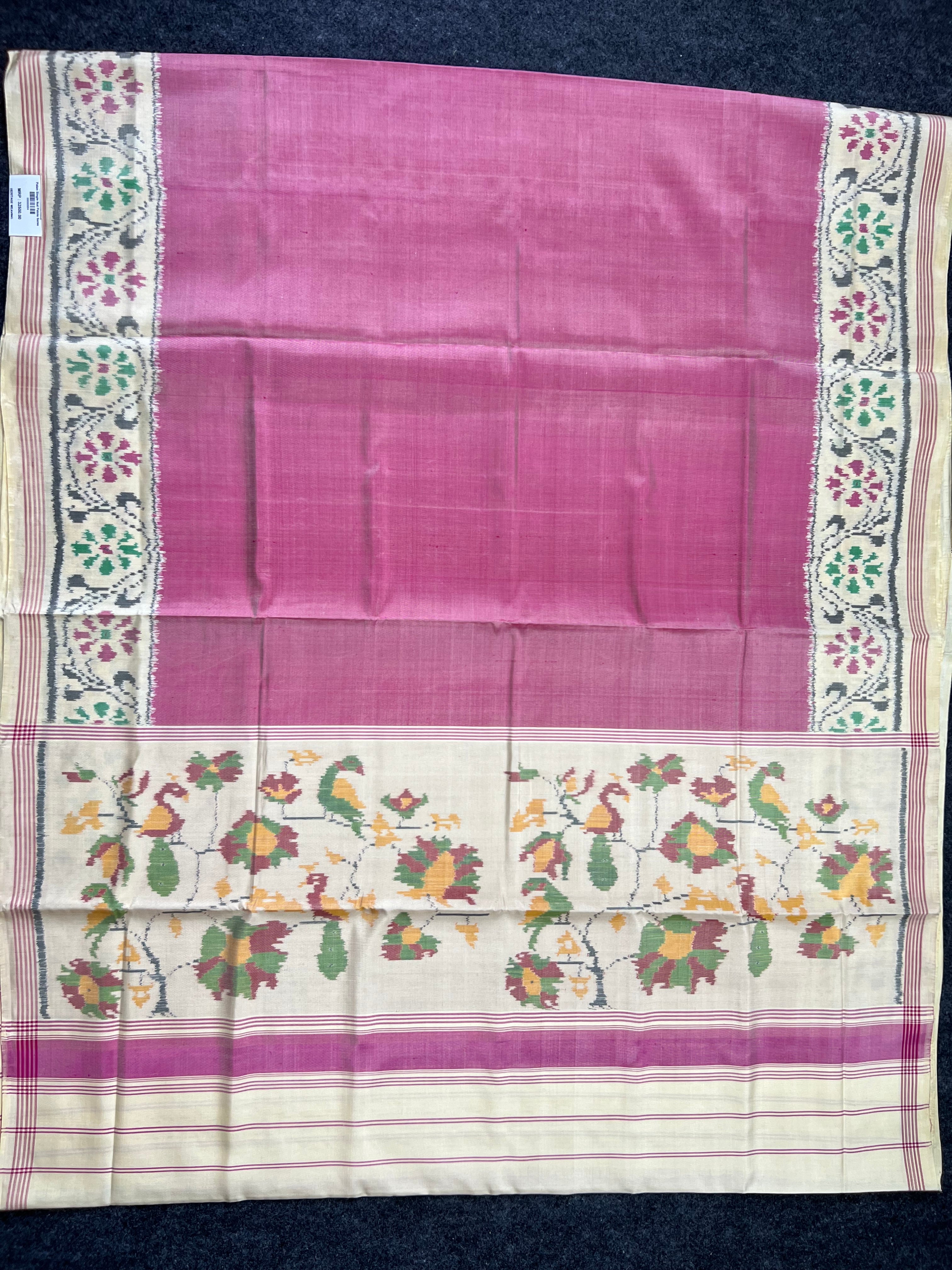 Gala Border With Exclusive Pallu Handwoven Patola Silk Saree