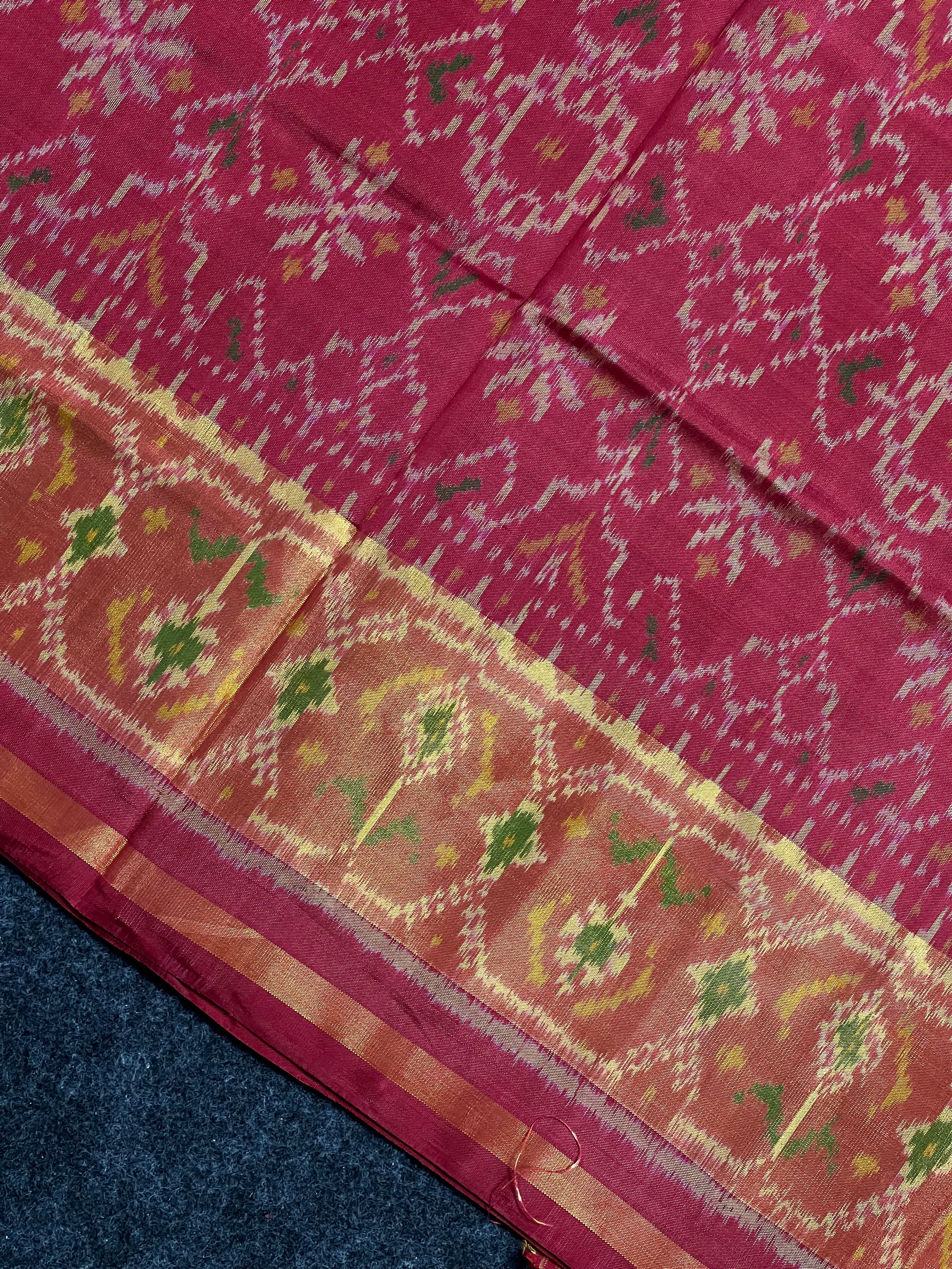 Manekchowk Traditional Design Handwoven Patola Silk Saree
