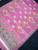 Flower Design Handwoven Patola Silk Saree