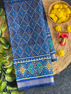 Bandhej Design Handwoven Patola Silk Saree