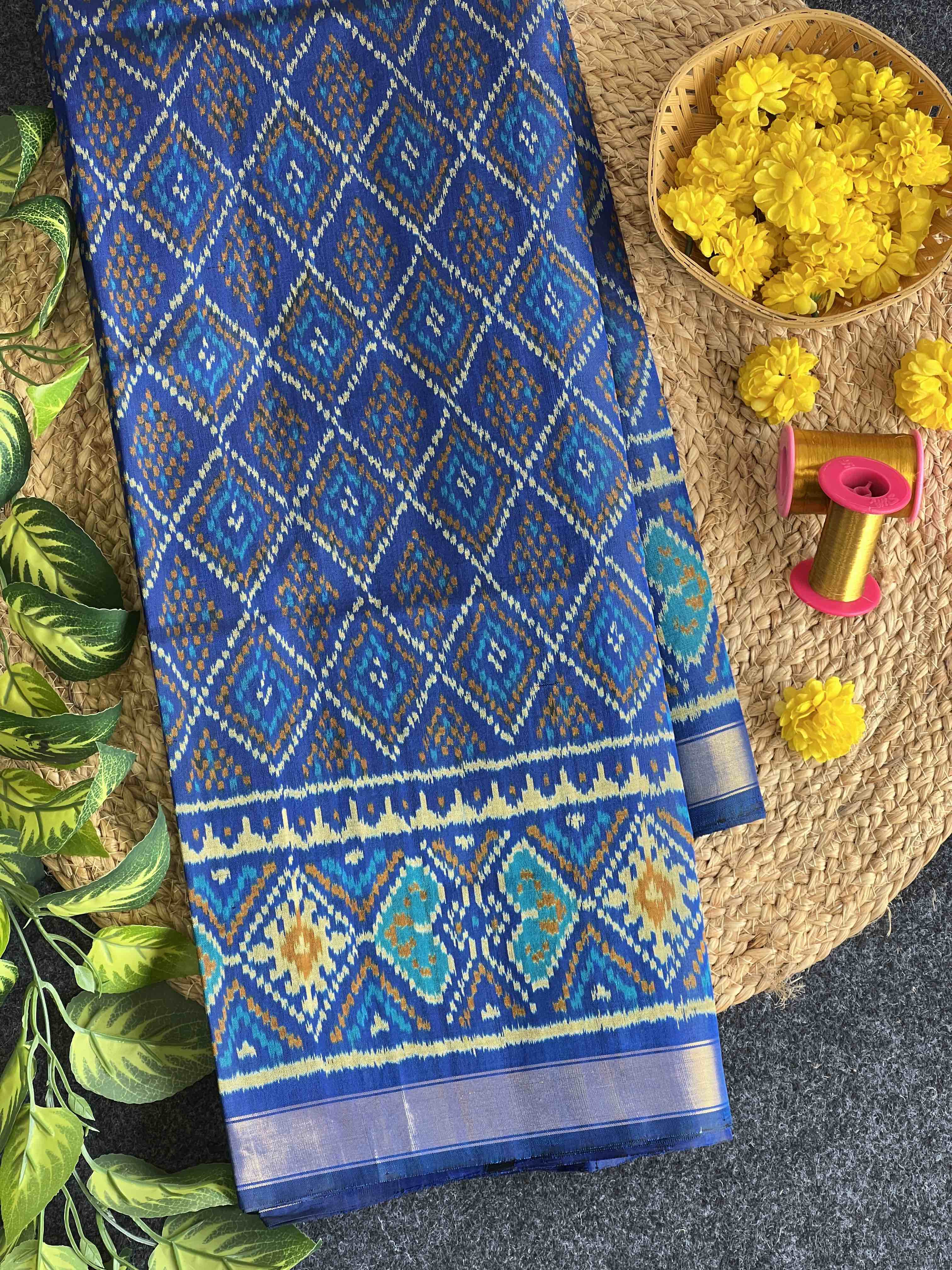 Bandhej Design Handwoven Patola Silk Saree