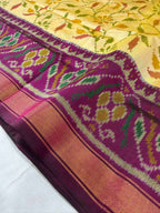 Flower Design Handwoven Patola Silk Saree
