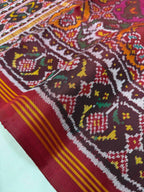 Small Motif Design Handwoven Patola Silk Saree