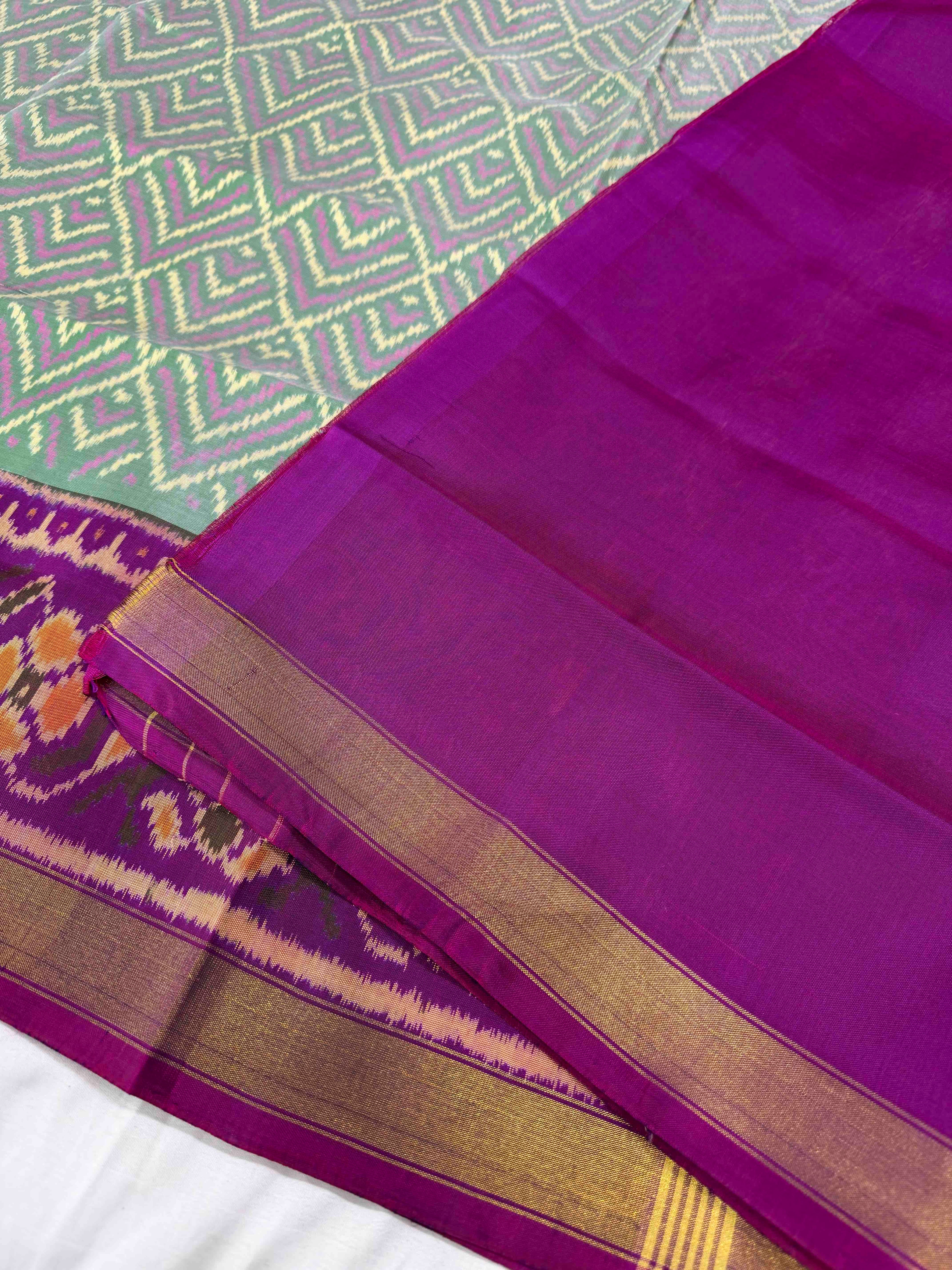 Fancy Design Handwoven Patola Silk Saree