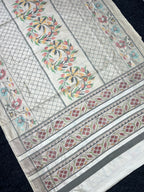 Off-White Exclusive Piece Handwoven Patola Silk Saree