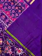 Six Motifs Design Handwoven Patola Silk Saree