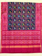 Small Motif Design Handwoven Patola Silk Saree