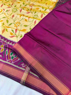 Flower Design Handwoven Patola Silk Saree